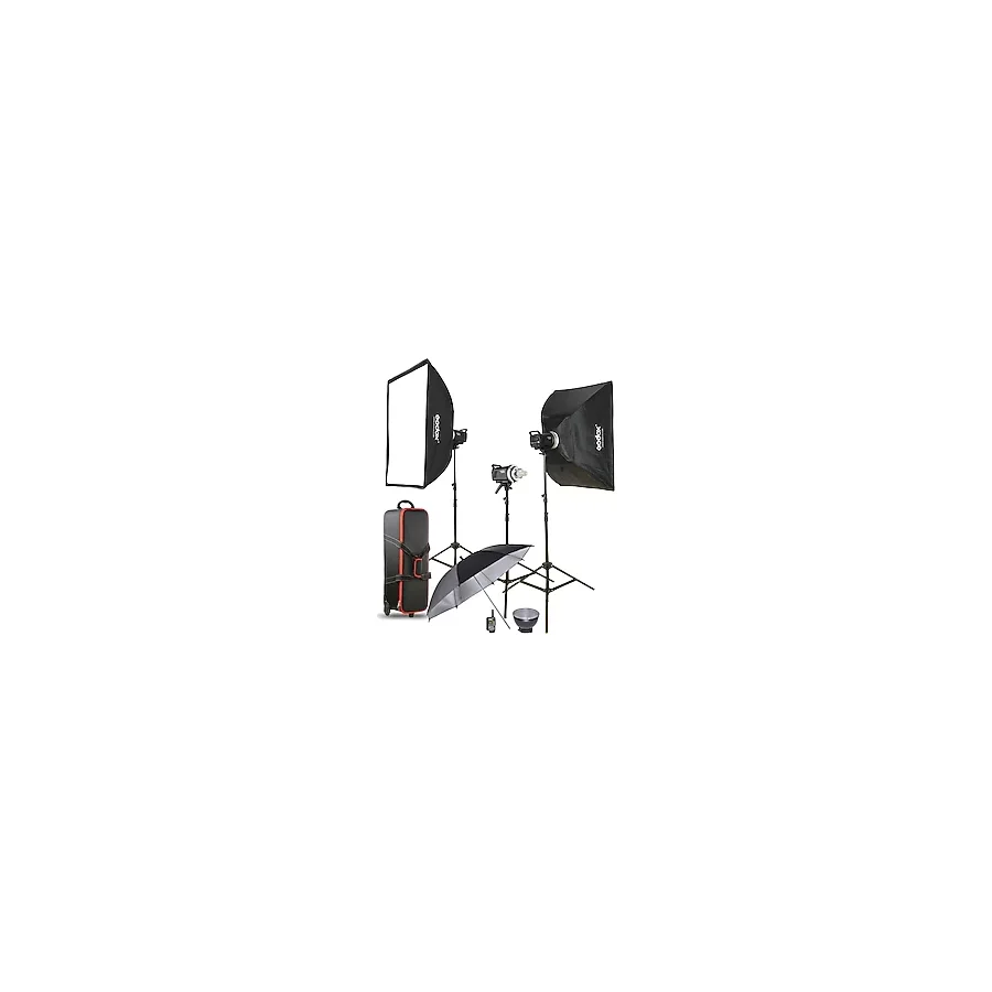 Godox Ms300-D 300W 3'Lü Paraflaş Kiti