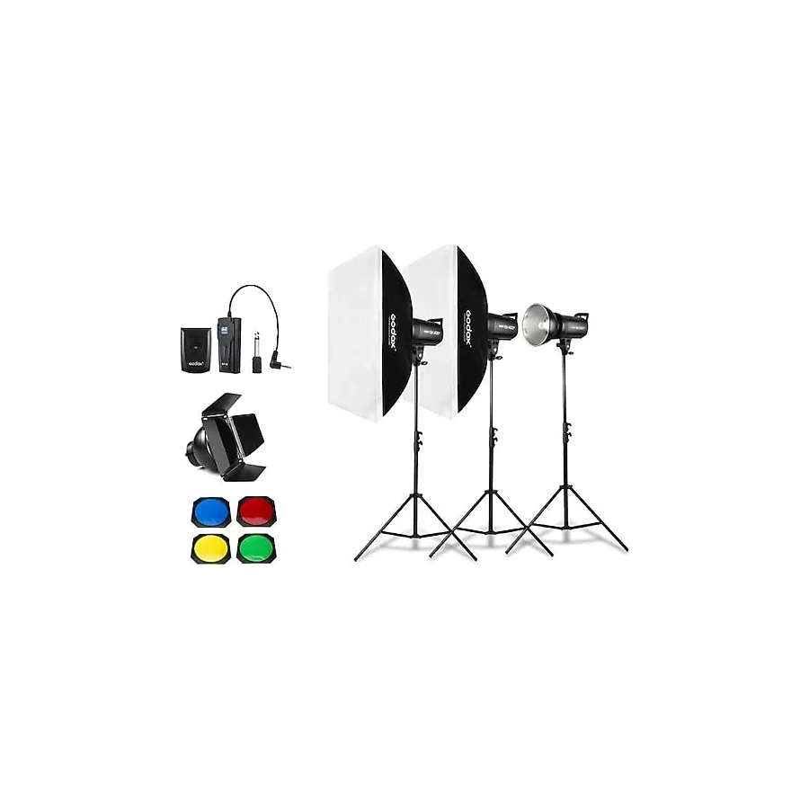 Godox SK400II 3'lü Paraflaş Seti
