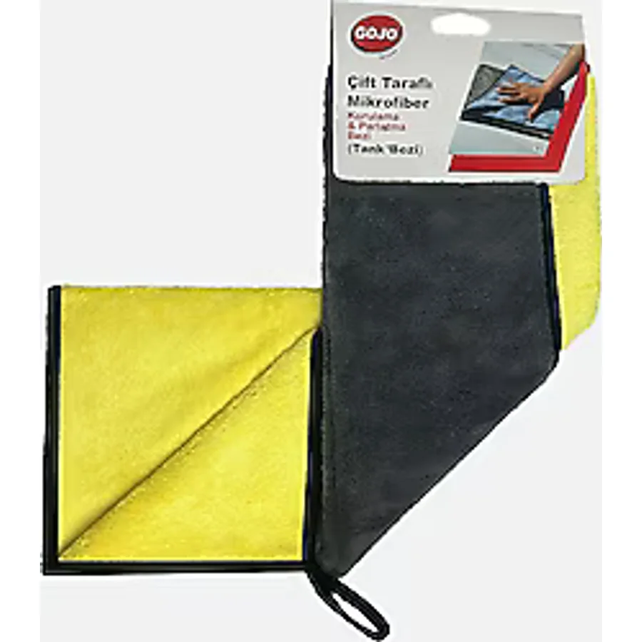 Gojo 50x70 cm Çift Taraflı Mikrofiber Kurulama ve Parlatma Bezi