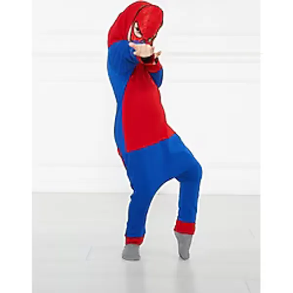 Gökçecik Tekstil Örümcek Tulum Kostüm Spider Man Örümcek Adam Tulumu - 4 - 5 Yaş - Kırmızı