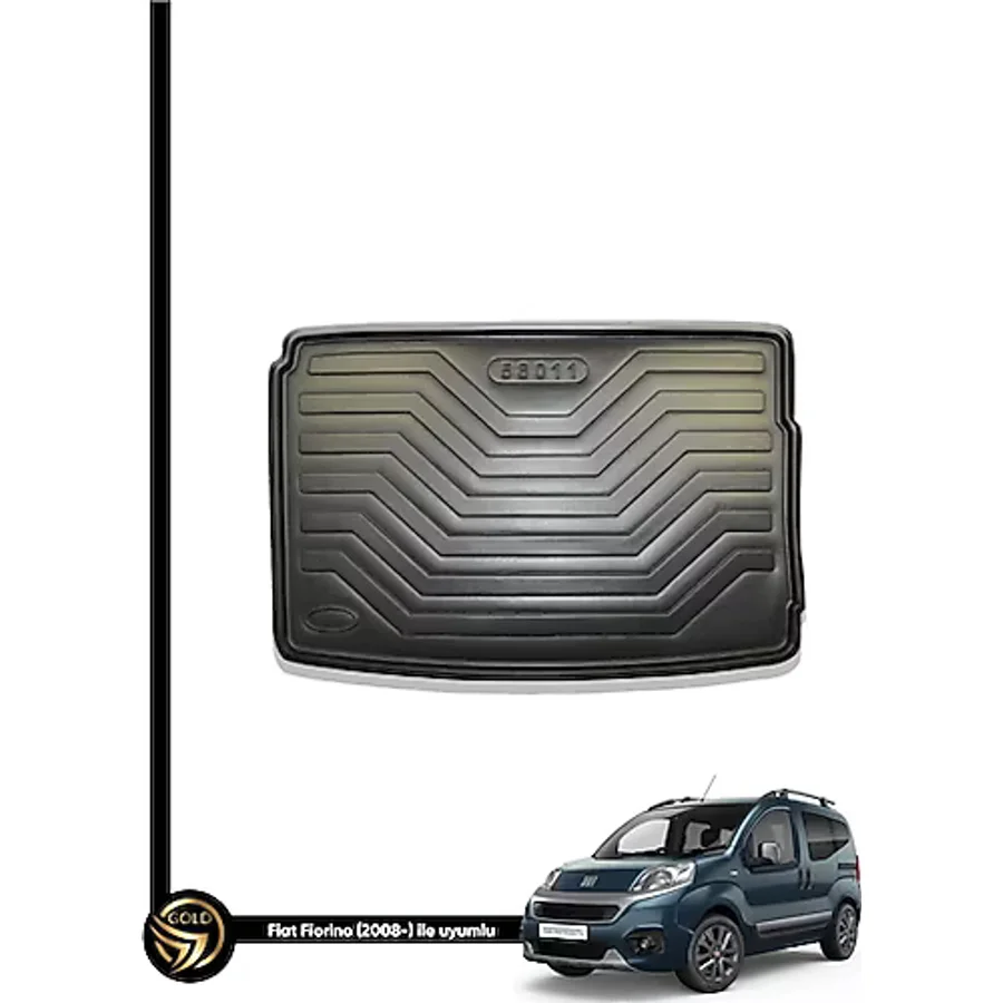 Gold Oto Aksesuar Fiat Fiorino Panelvan 2008-2021 Lazer Kesim Bagaj Havuzu