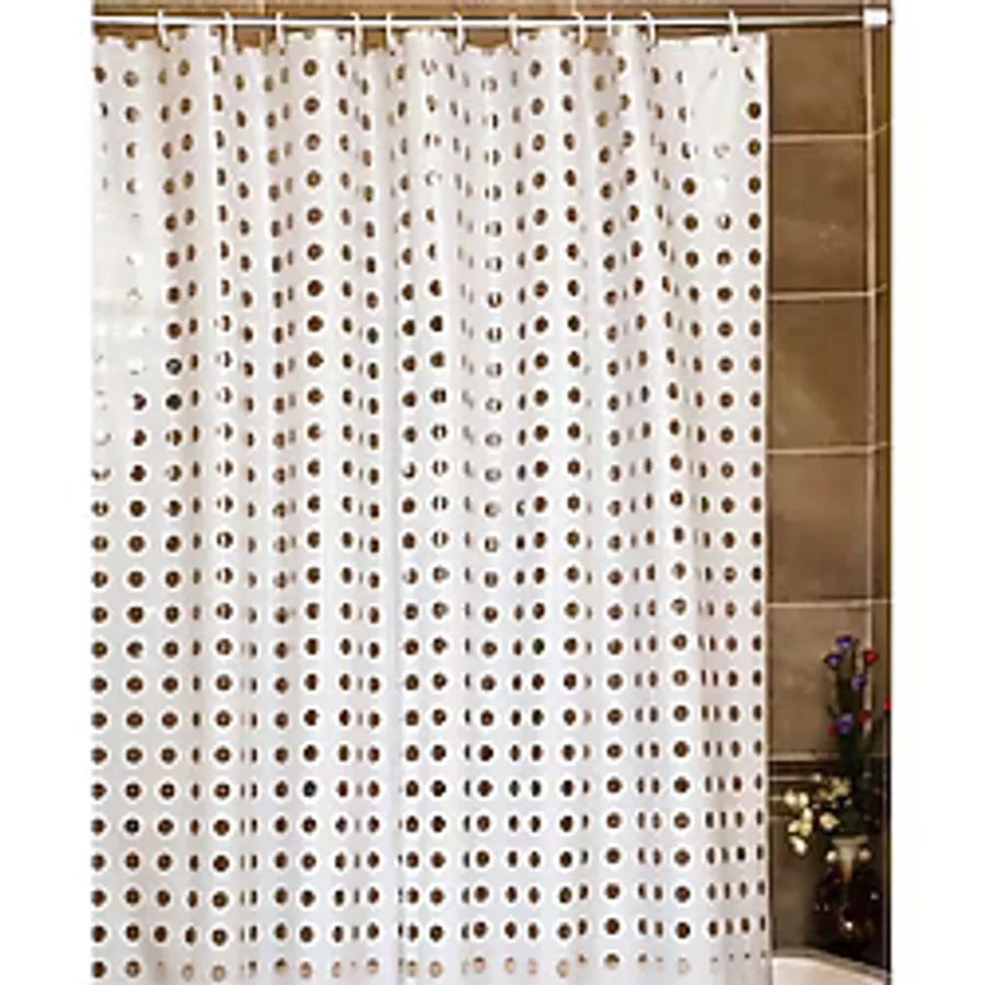 Gold Poınt Banyo Perdesi Pvc