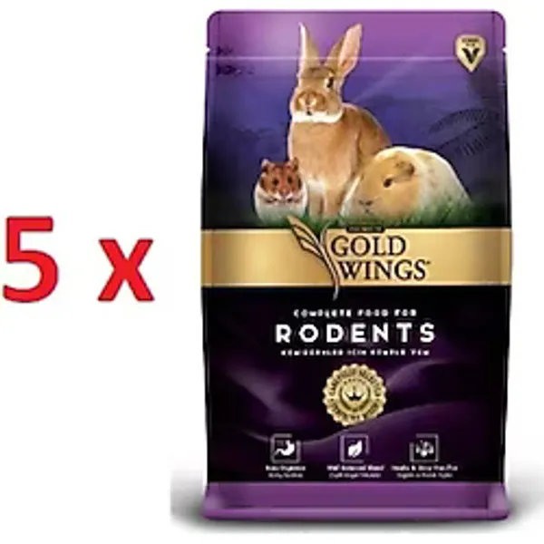 Gold Wings Premium 1 kg 5'li Kemirgen Yemi
