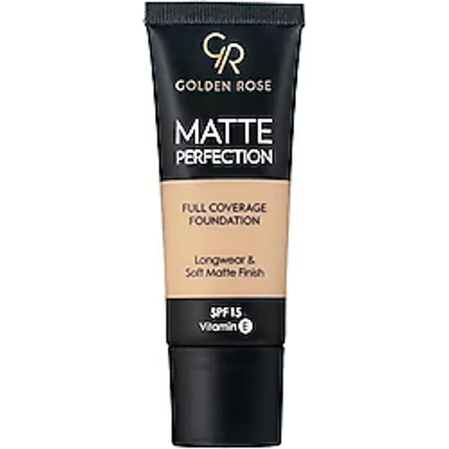 Golden Rose Matte Perfection SPF 15 Natural 03 35 ml Likit Fondöten