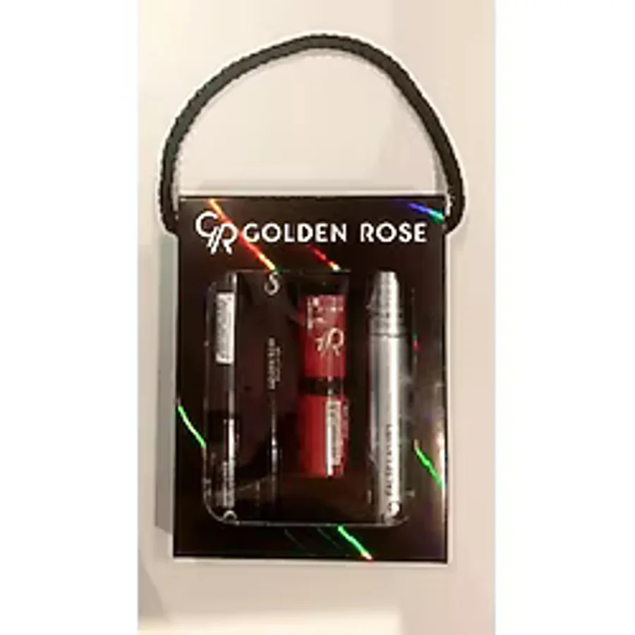 Golden Rose Sevgililer Günü Özel Karma Kofre Set 2(Eyeliner-Göz kalemi-Lipstick-Maskara)