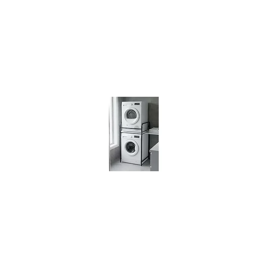GOLDFALEZ Çamaşır Makinesi Dolabı Raf Metal Düzenleyici Organizer 2 Katlı Banyo Rafı Çok Amaçlı Dolap 262