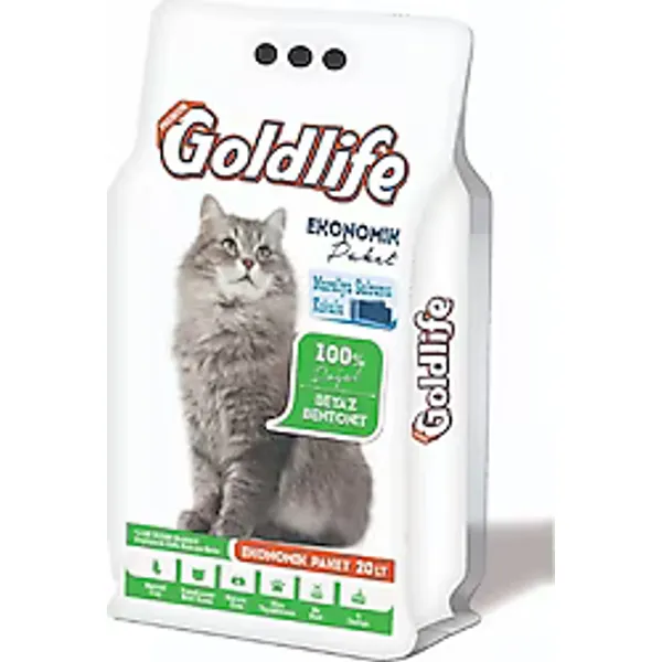 Goldlife 20 lt Bentonit Kedi Kumu