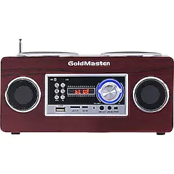 Goldmaster SR-128 Bluetooth USB-SD Retro Radyo