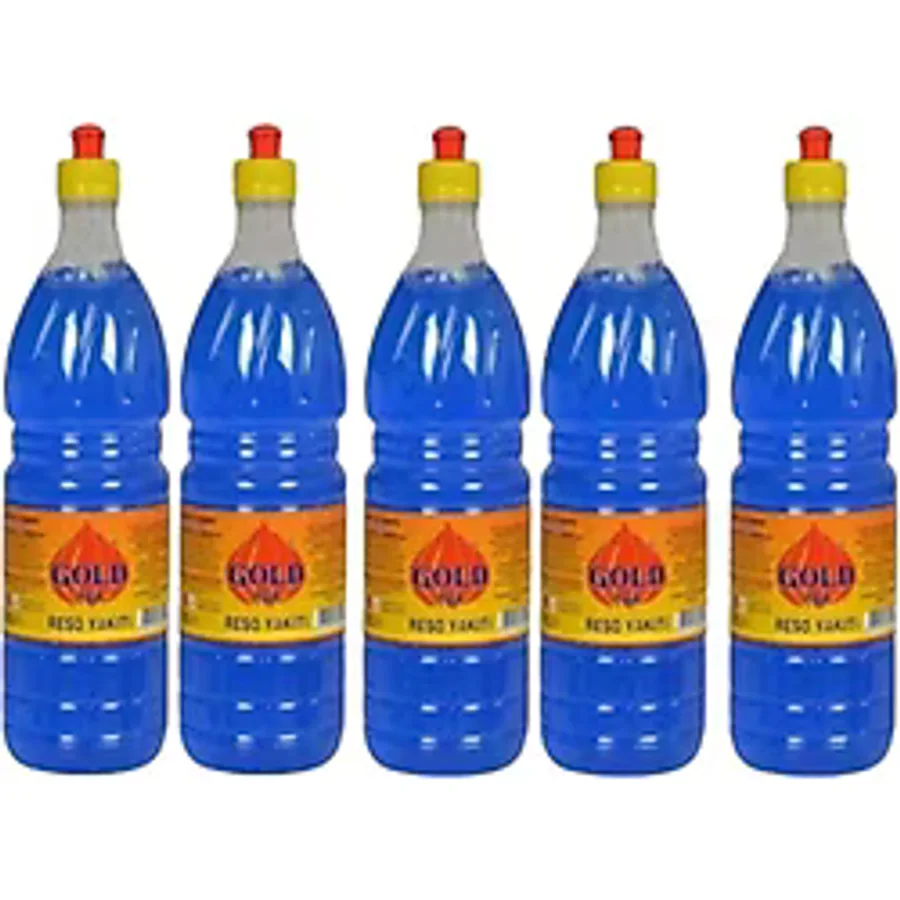 GOLDYAK Reşo Yakıt Jel Mangal Soba Tutuşturucu 1 Lt 5 Lı (5 ADET 1 LİTRE JEL)
