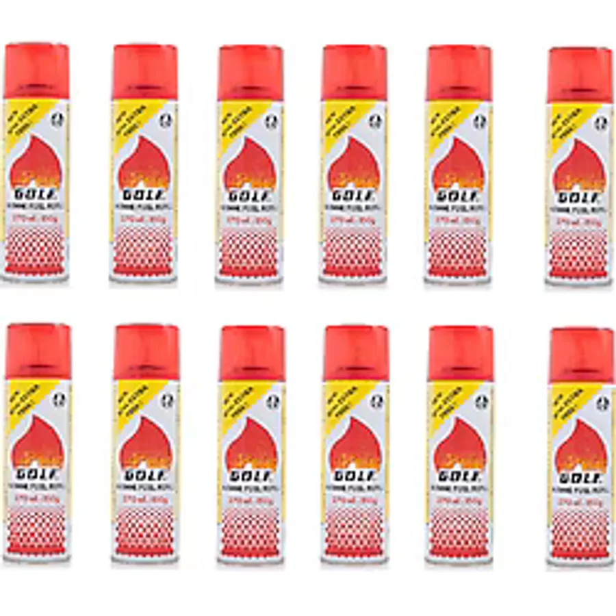 Golf Çakmak Gazı 270 Ml 1x12 12 Adet Çok Renkli