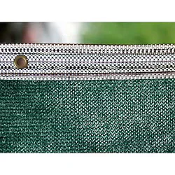 Gölgelik File Çit Filesi %95 Gölge Koruma 4 Metre Enli Yeşil 95'lik Bahçe Çiti Halkalı Kuşaklı - 4m x 6m