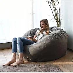 Good Night 3'ü Bir Arada Armut Koltuk ve Puff ve Dinlenme Yatağı