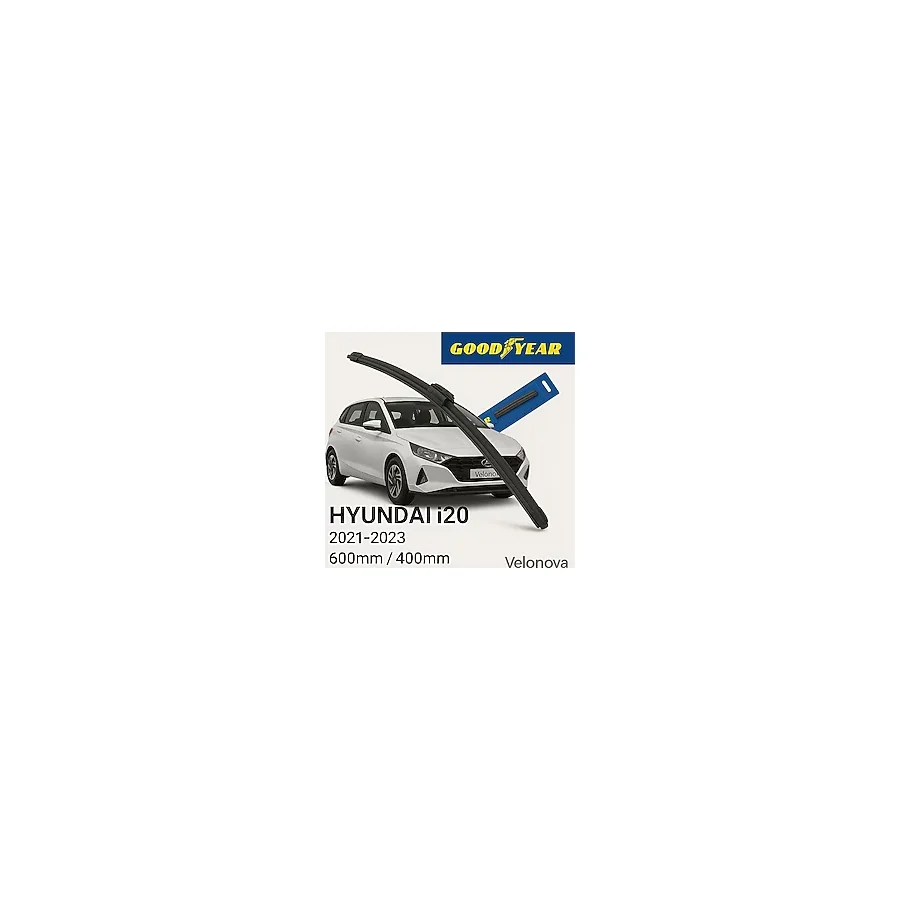 Good Year 2'li Set Araca Özel Silecek Takımı Hyundai I20 2021-2023 Ön Cam Sileceği 600MM-400MM