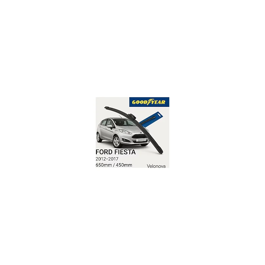 Good Year 2'li Set Muz Tipi Silecek Takımı Ford Fiesta 2012-2017 Ön Cam Sileceği 650MM-380MM