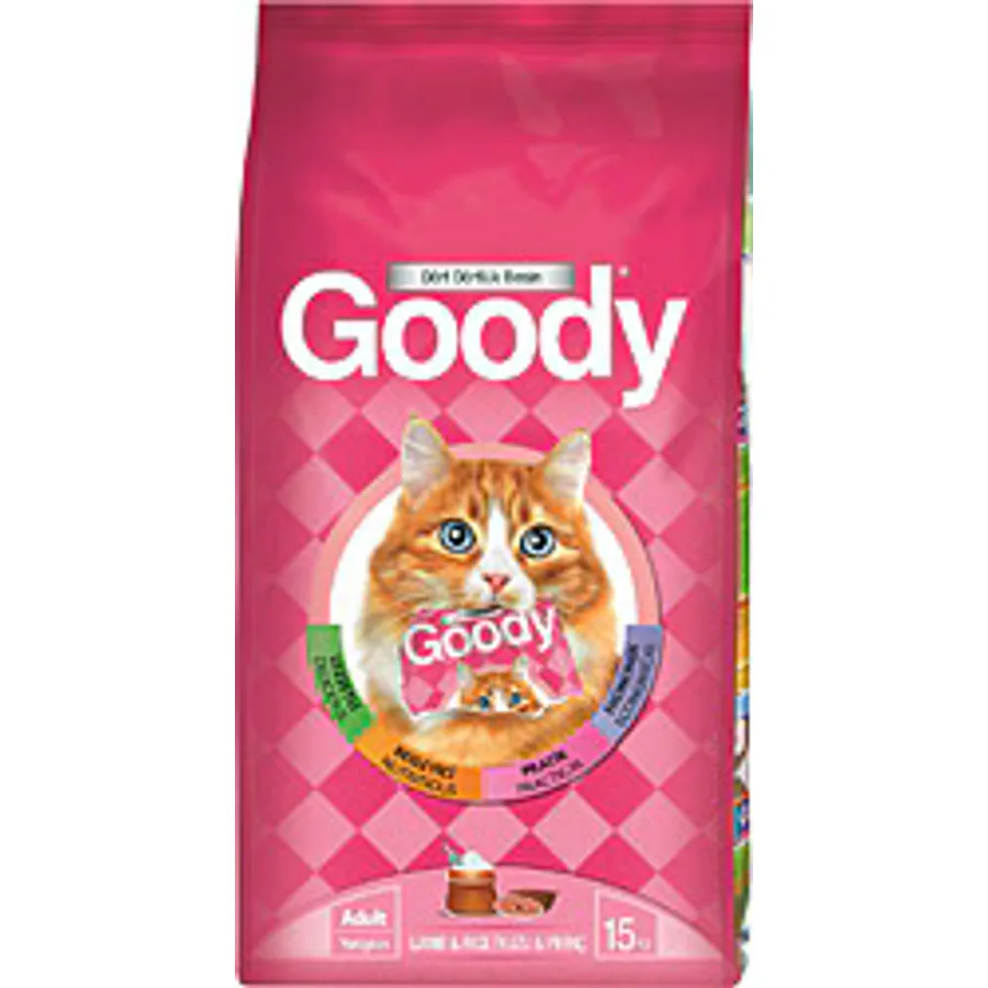 Goody Kuzu Etli ve Pirinçli 15 kg Yetişkin Kedi Maması
