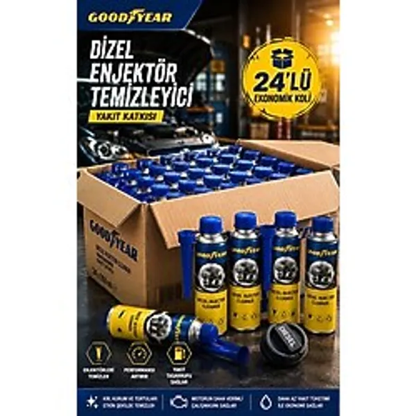 Goodyear 24'Lü Dizel Enjektör Temizleyici Yakıt Katkısı 300 Ml