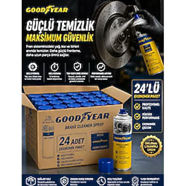 GOODYEAR 24'LÜ SET FREN BALATA TEMİZLEME SPREYİ