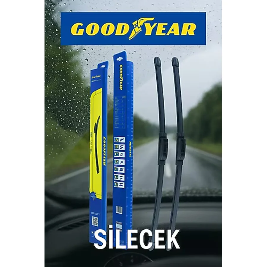 Goodyear Fiat Fiorino Supermute 2'Li Muz Silecek Takımı 2007-2022 Mınıvan (650Mm+480Mm)