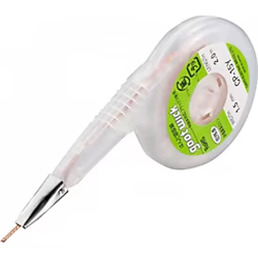 GOOT Wick CP-1515 Lehim Sökme Fitili, Metal Başlıklı Kartuş