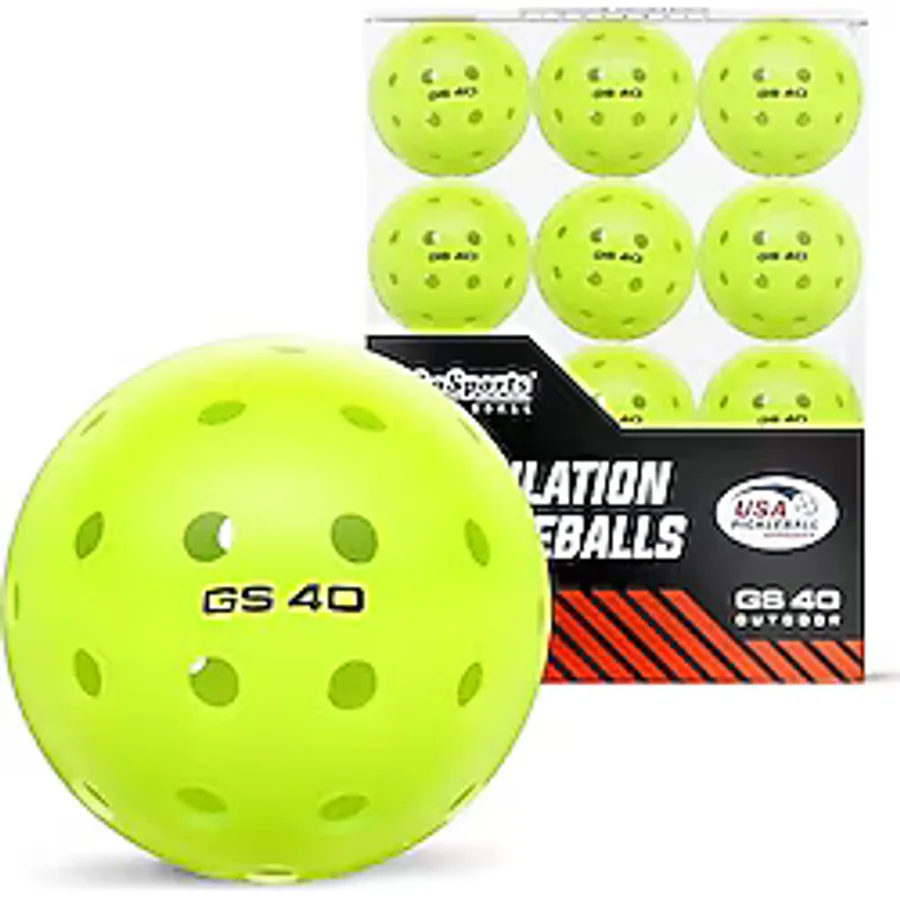 GoSports GS 40 Pickleball Topları - 12'li Paket Düzenleme USAPA Turşu Topları