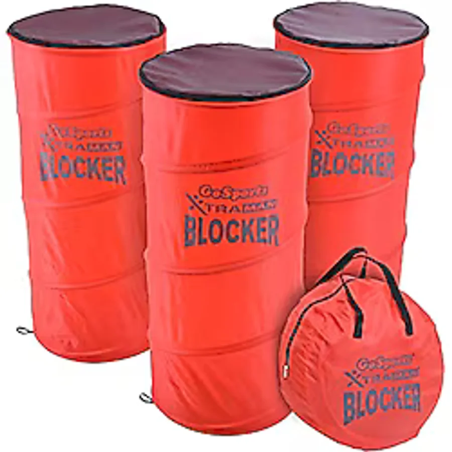 GoSports XTRAMAN Blocker Pop-Up Defenders 3'lü Paket - Tüm Büyük Sporlar için Savunucuları Güvenle Simüle Edin - Basketbol, Futbol, Futbol ve Daha Fazlası, Siyah