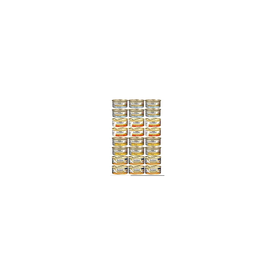 Gourmet Gold Karışık Kıyılmış 85 gr 24'lü Yetişkin Konserve Kedi Maması