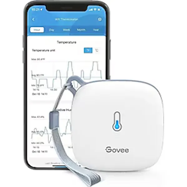 Govee Termometre ve Higrometre,wi-Fi Bağlantılı, Uygulama Bildirimi ve Veri Depolama Özellikli