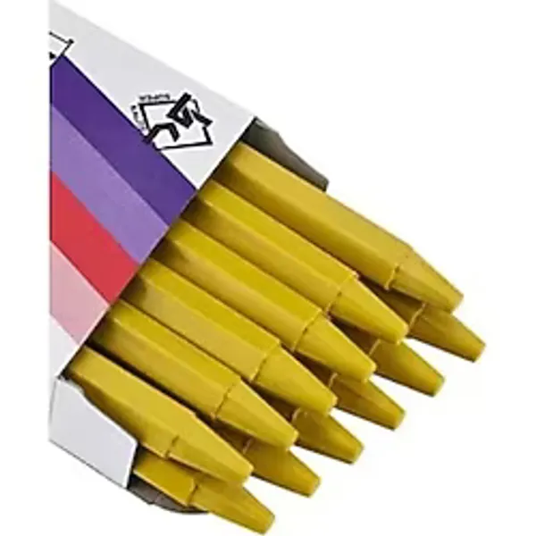 Goyal Tebeşir Yuvarlak Yağlı Sarı Tebeşir ( 12 Li Paket)