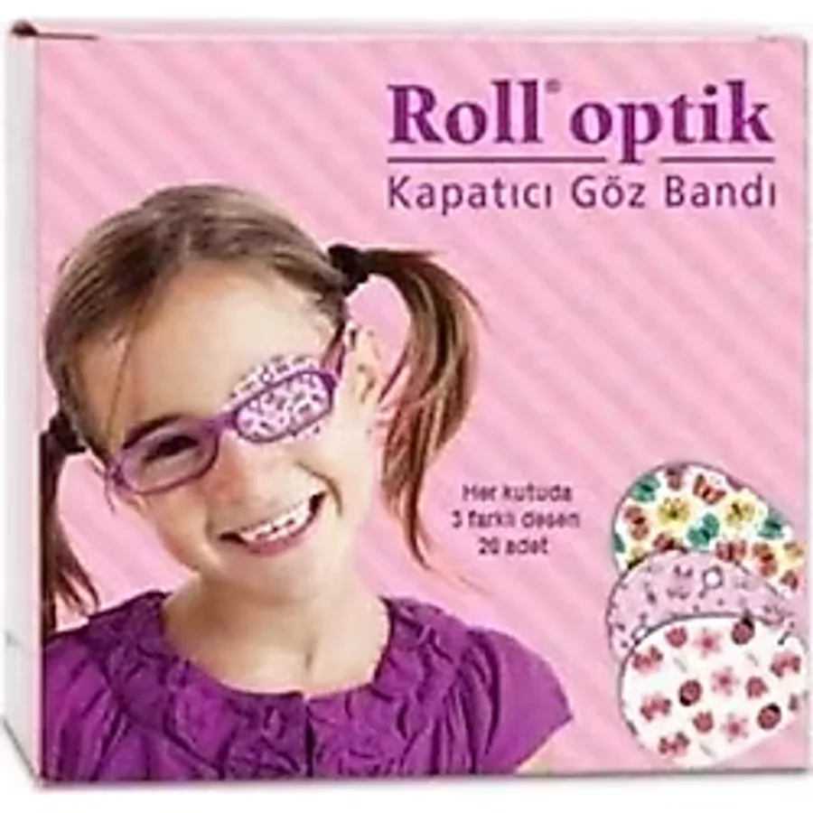 Göz Kapama Bandı 20 Adet Roll Optik Kız Çocuk