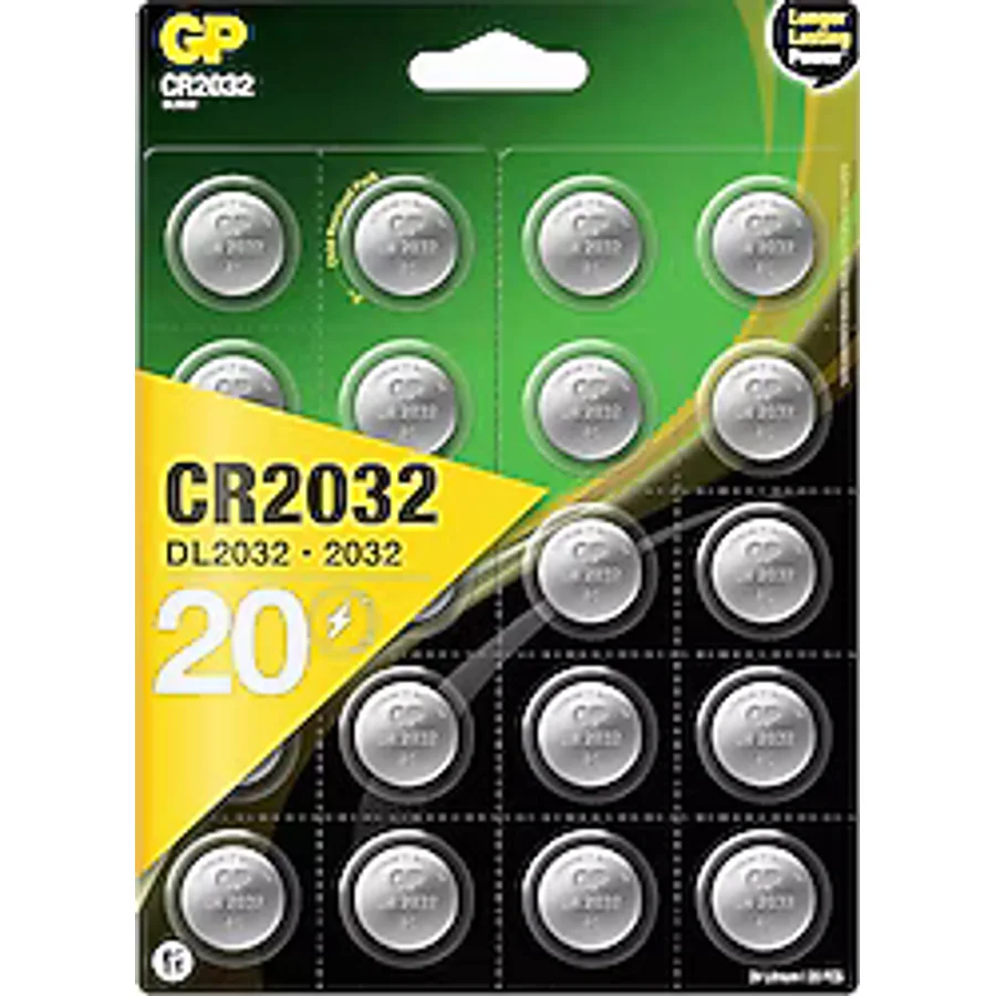GP CR2032 3 V 20'li Lityum Düğme Pil
