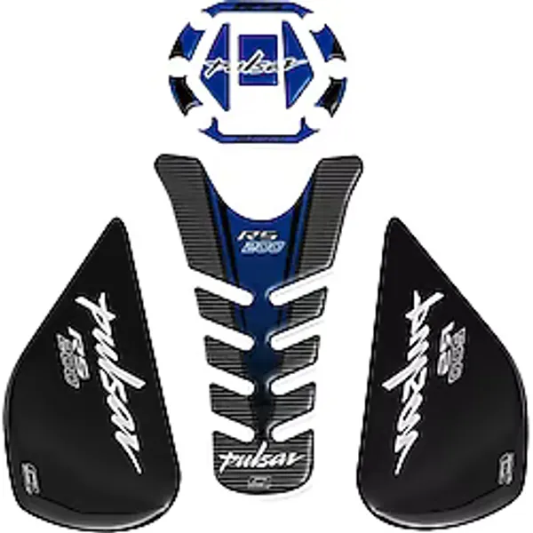 GP Kompozit Bajaj RS 200 2015-2020 Uyumlu Tank Pad Seti Mavi