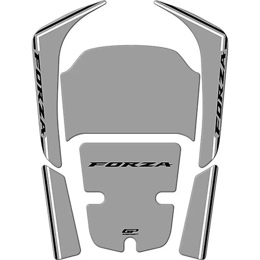 GP KOMPOZİT Gp Kompozit Honda Forza 250 2018-2025 Uyumlu Tank Pad Nardo Gri