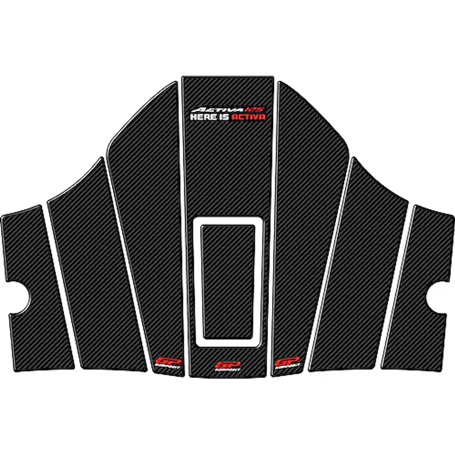GP Kompozit Honda Activa 125 2023-2024 Uyumlu Tank Pad Seti Karbon