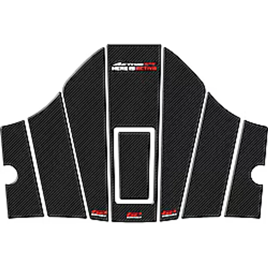 GP Kompozit Honda Activa 125 2023-2024 Uyumlu Tank Pad Seti Karbon