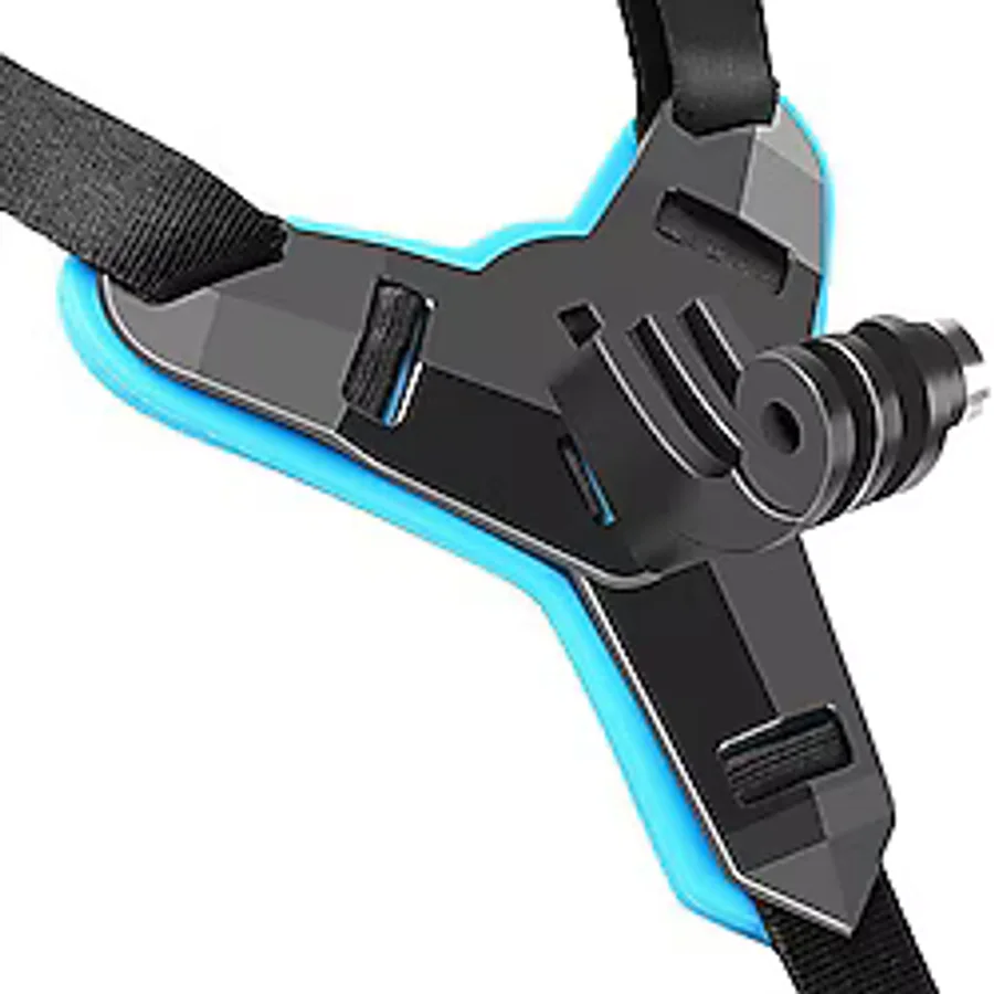 Gplus GP523 Gopro 12 Eken H9R Sjcam SJ4000 Aksiyon Kameralarla Uyumlu Kask Bağlantı Aparatı Kask Çene Tutucu Turuncu