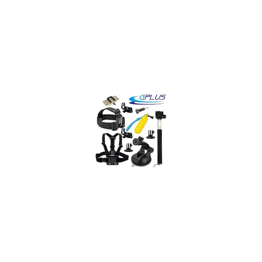 Gplus ST012 Gopro Eken Sjcam Aksiyon Kamera Aksesuar Set 12 Parça