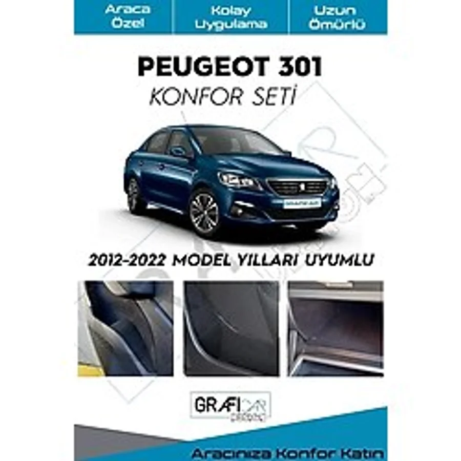 GRAFİCAR Peugeot 301 Konfor Seti-iç Trim Kumaş Kadife Kaplama-ses Izolasyon Amaçlı Kaplama