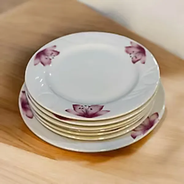 Grande Porselen 7 Parça Pasta Servis Takımı - Pasta Tatlı Sunum Tabağı