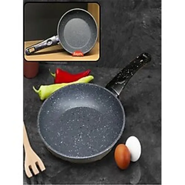 Granit 18 Cm Tekli Tava Siyah - Omlet Tavası Kahvaltılık Sos Tava
