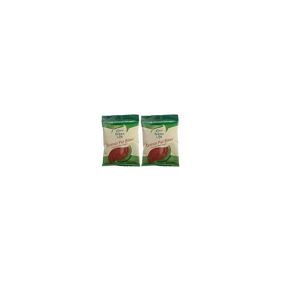 GREEN LIFE Kırmızı Pul Biber Regular Yastık 70 Gr. 2li paket