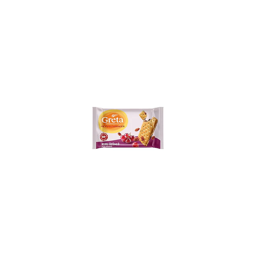Greta Kuru Üzümlü Meyveli Kraker 4'lü 37.5 gr