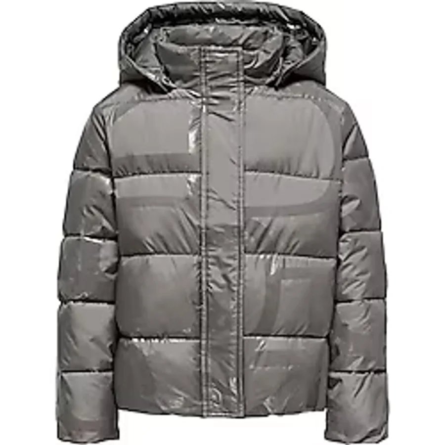 Gri Only Çocuk Günlük Mont Kogmercedes Life Aop Puffer 15327417-DECEMBER-SKY
