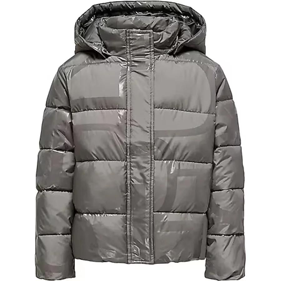 Gri Only Çocuk Günlük Mont Kogmercedes Life Aop Puffer 15327417-DECEMBER-SKY
