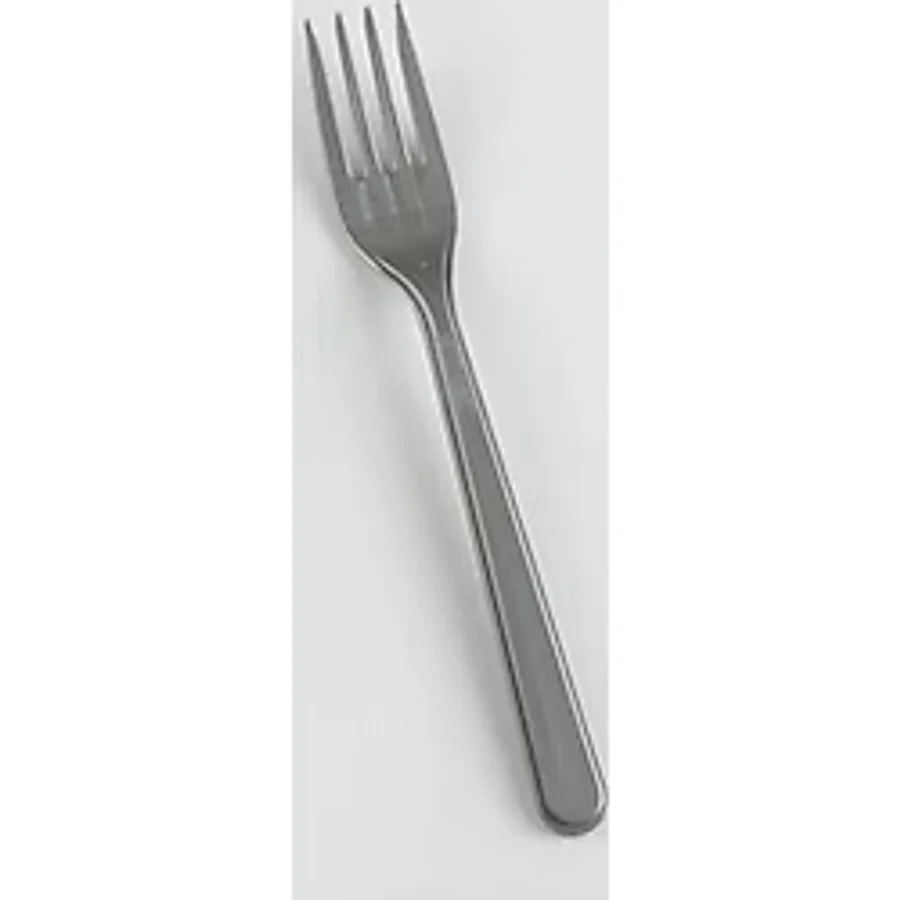 Gri Renk Lüks Plastik Çatal 25 Adet