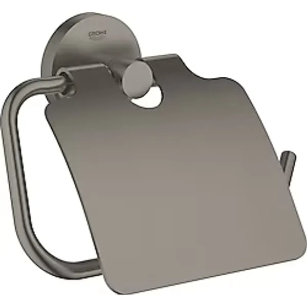 Grohe Essentials 40367AL1 Brushed Hard Graphite Kapaklı Tuvalet Kağıtlığı