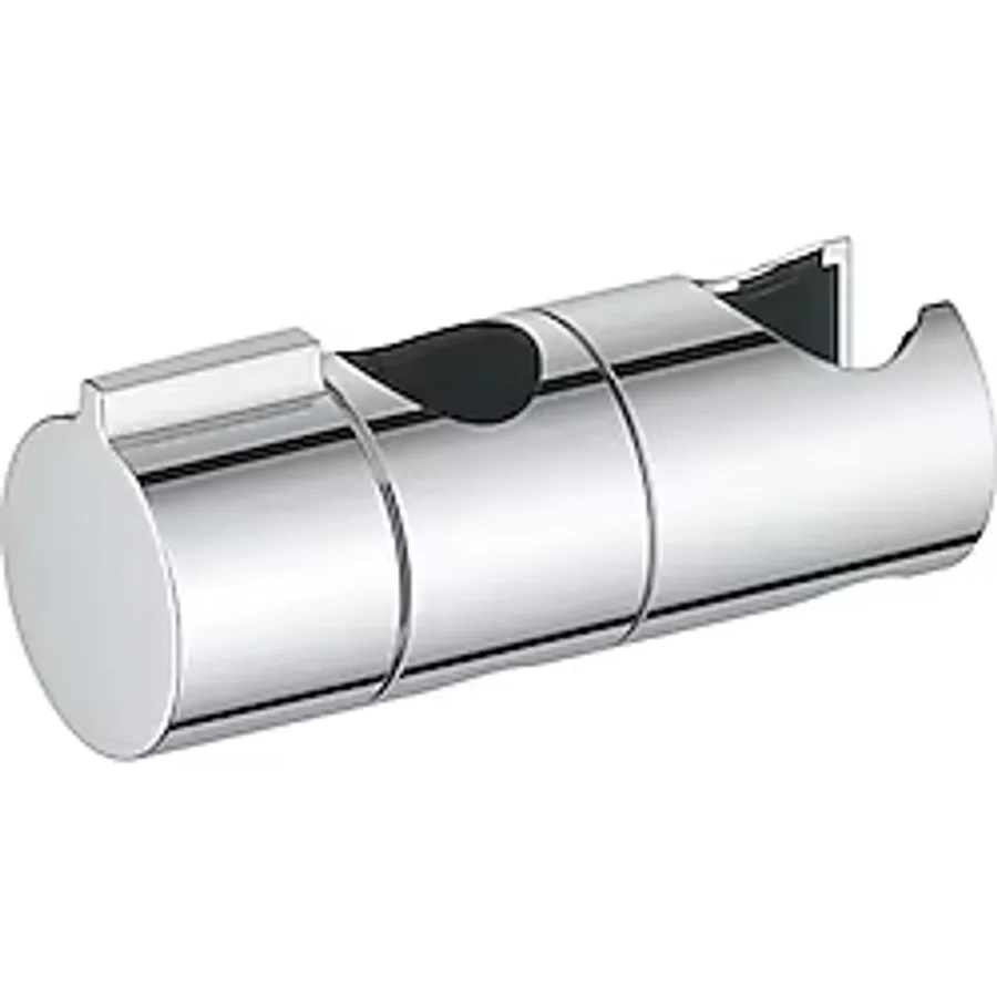 GROHE Vitalio Universal Duş Başlığı Tutucu, 22 mm Sürgülü Raylar ile Uyumlu, El Duşu Tutucu, Duş Başlığı Askısı, Hareketli, Ayarlanabilir, Krom, 27723001
