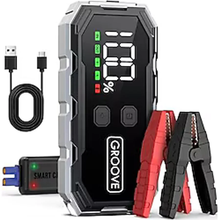 Groove F11 15800 mAh 2000 A Jump Starter Taşınabilir Akü Takviye Cihazı