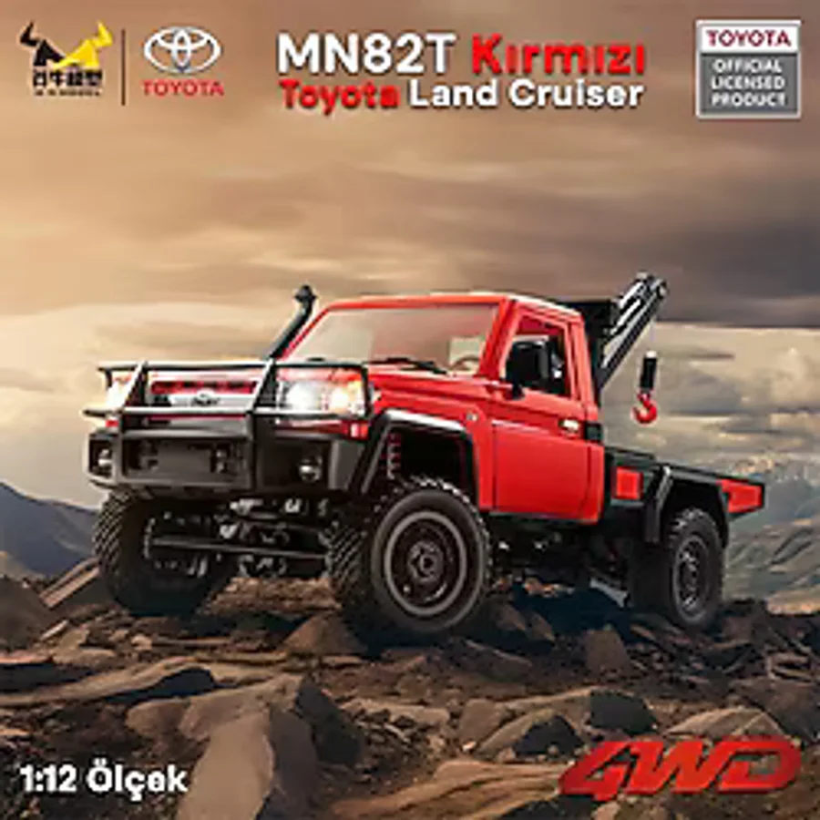 Groove MN Model MN82T 1/12 Toyota Land Cruiser LC79 4WD RC Model Crawler Offroad Uzaktan Kumandalı Araba Truck RTR Lisanslı