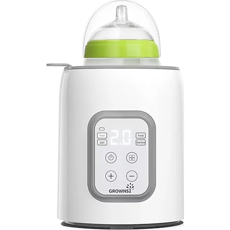 GROWNSY 8'i 1 Arada Biberon Isıtıcı ve Sterilizatör, Hızlı Isıtma, Besin Koruma, LCD Ekran