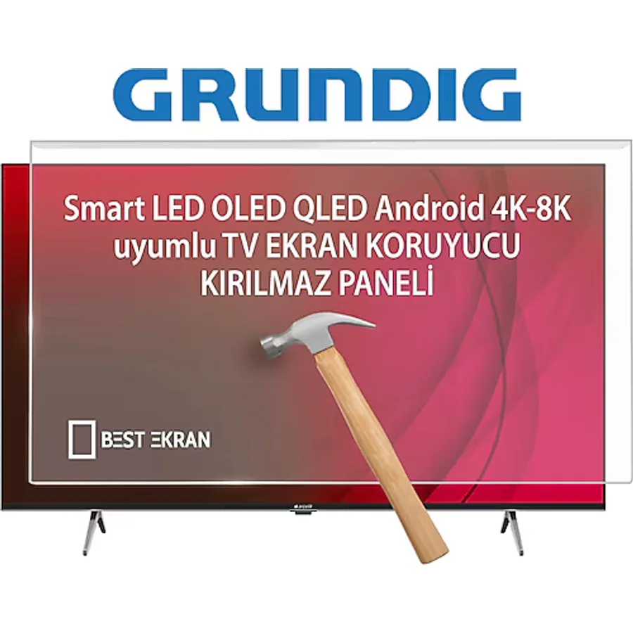 Grundig 43 GKF 6500 Tv Ekran Koruyucu - Grundig 43 inç 108cm Ekran led Koruyucu 43GKF6500